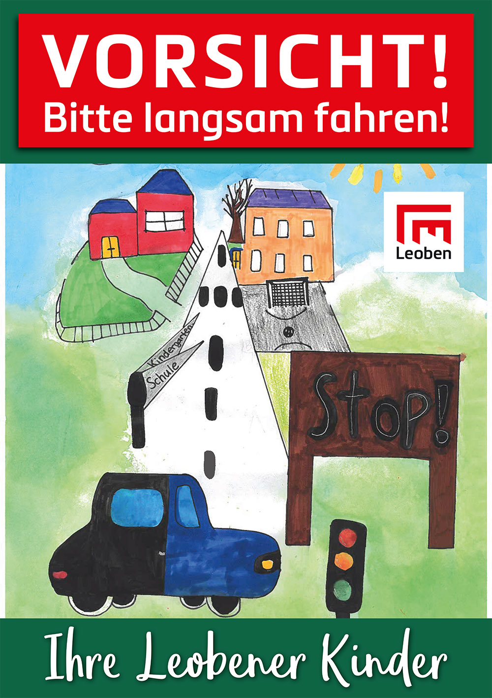 Siegerbild 2021 für die Aktion Langsam Fahren