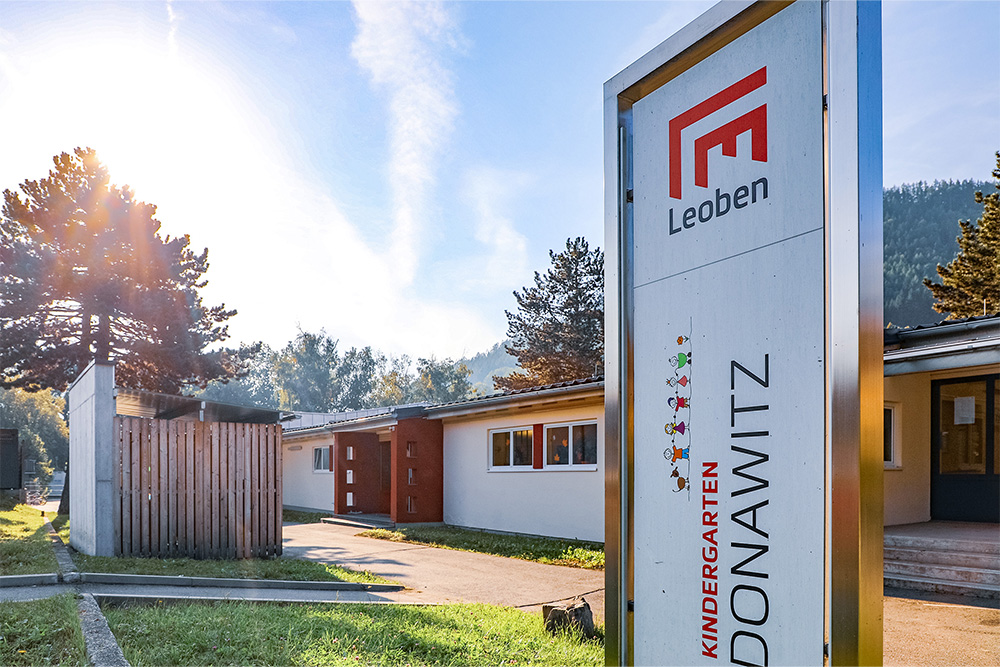 Außenaufnahme Kindergarten Leoben-Donawitz