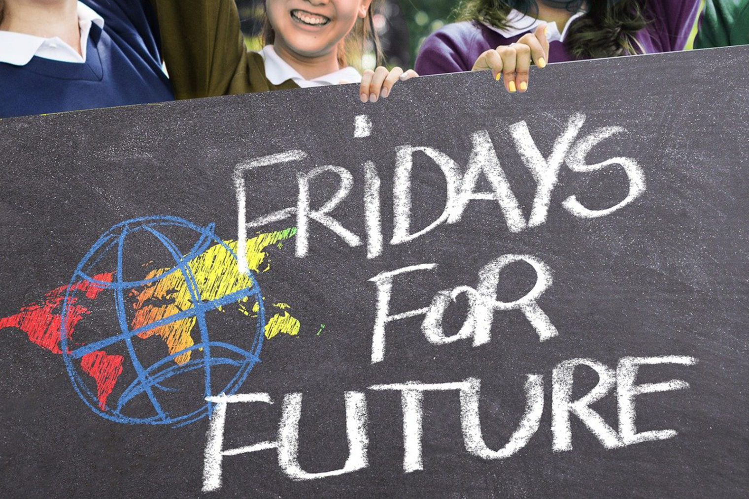 Plakat von einer Klimaschutz-Demonstration