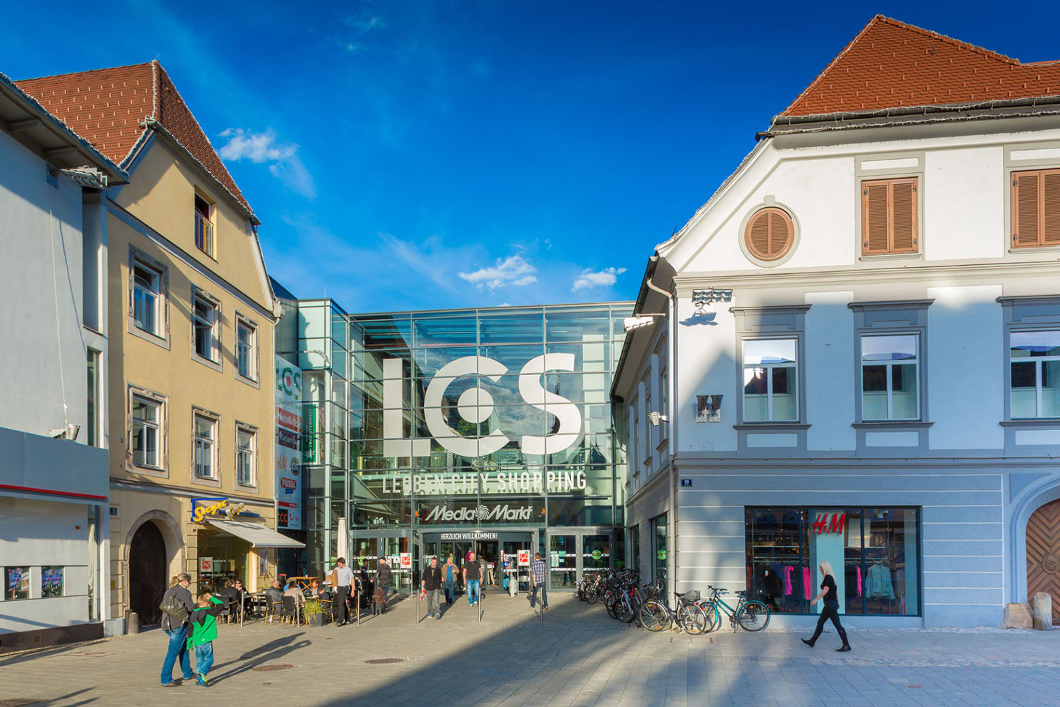 Shopping center LCS Leoben lettering