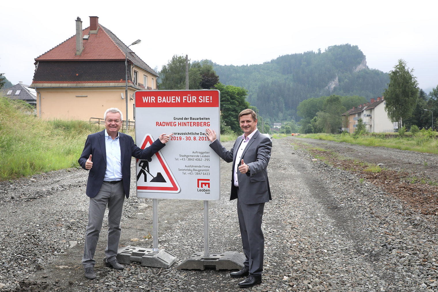 Spatenstich Radweg Hinterberg