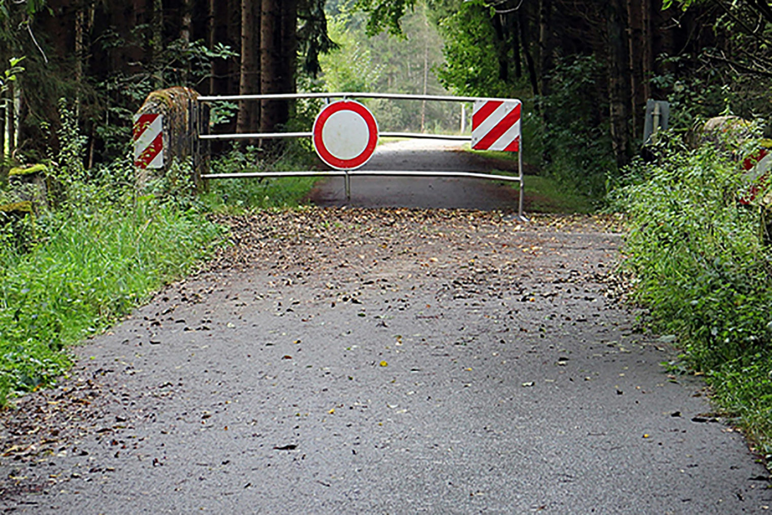 Straßenabsperrung