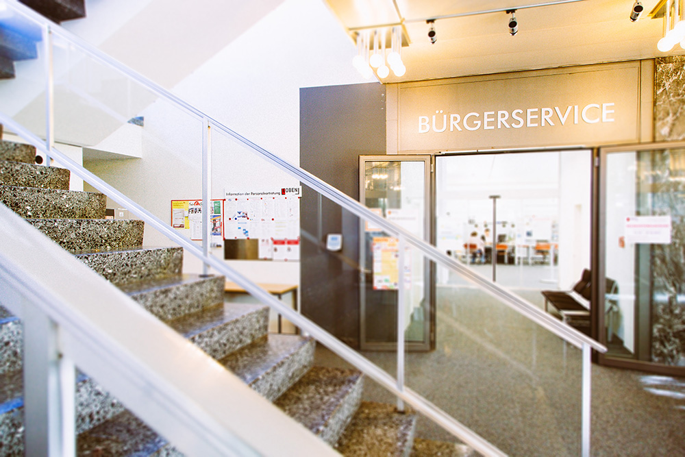 Eingangsbereich Bürgerservice-Stelle Leoben