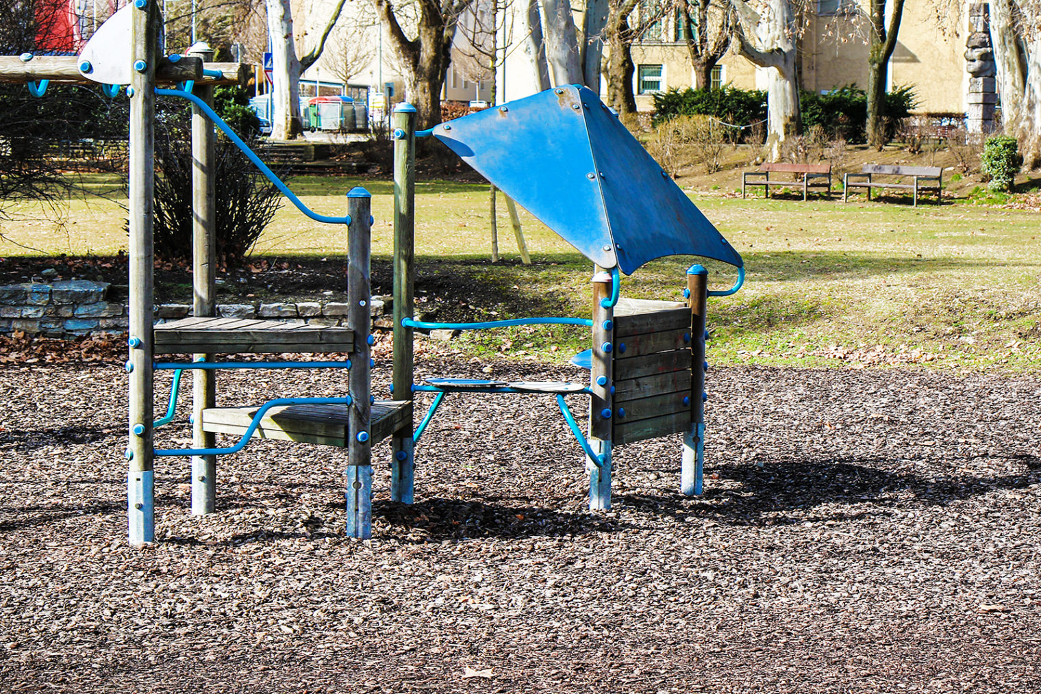Klettergerüst im Pestalozzipark Leoben