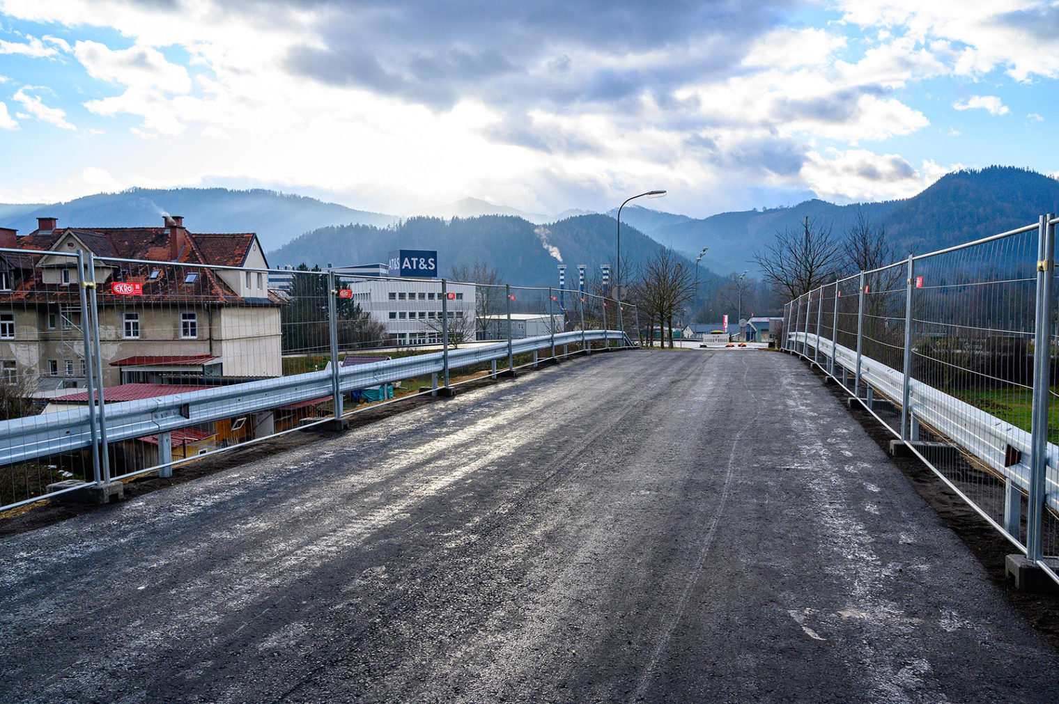 Sperre der Fabriksgassenbrücke