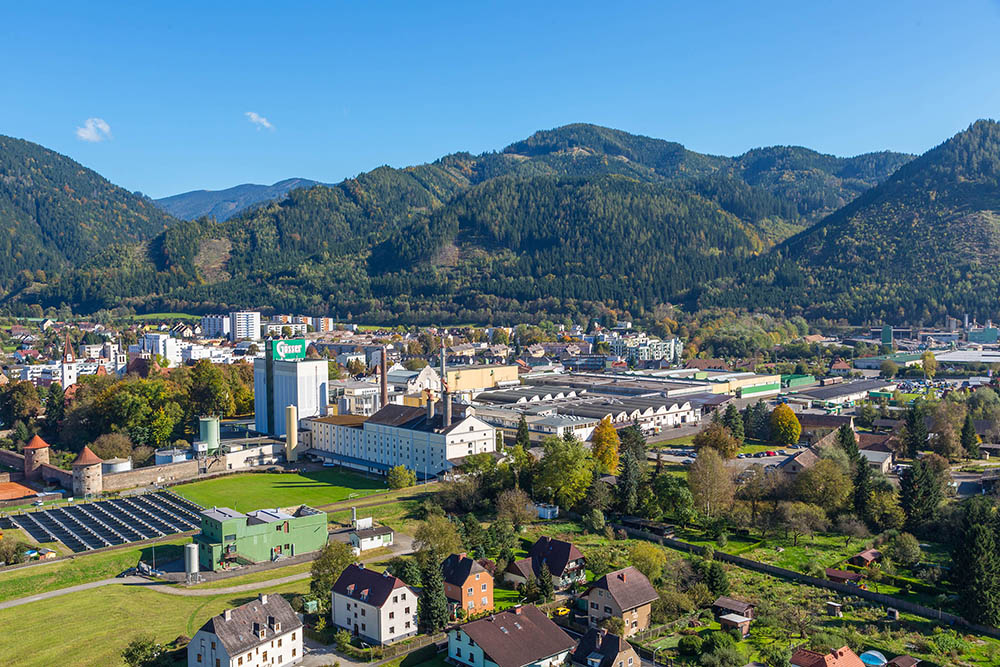 Luftaufnahme Gösser Brauerei