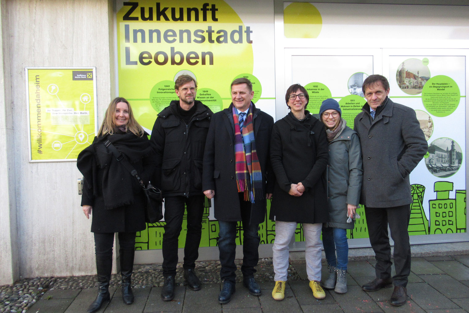 Gruppenfoto zum Thema Zukunft Innenstadt Leoben