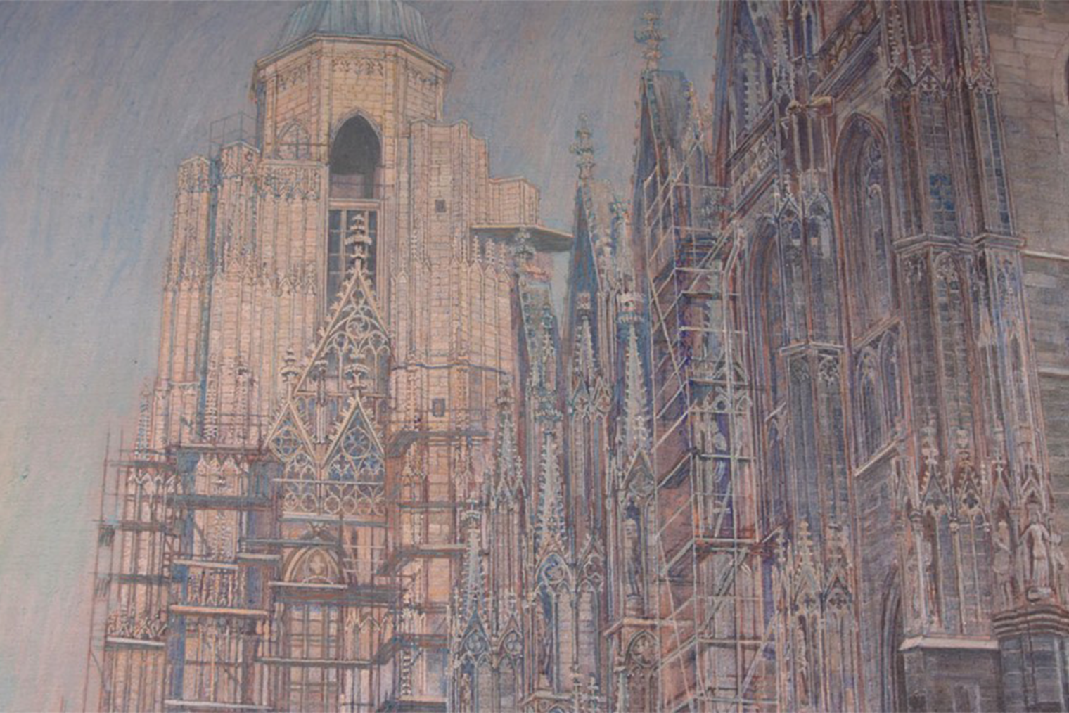 Bild von Ulrich Gansert Der Nordturm, Acryl auf Leinen