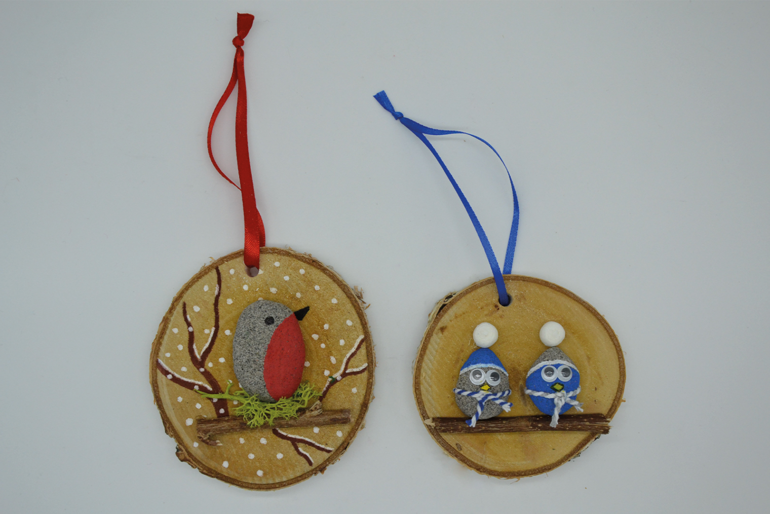 Baumscheiben Eule Christbaumschmuck
