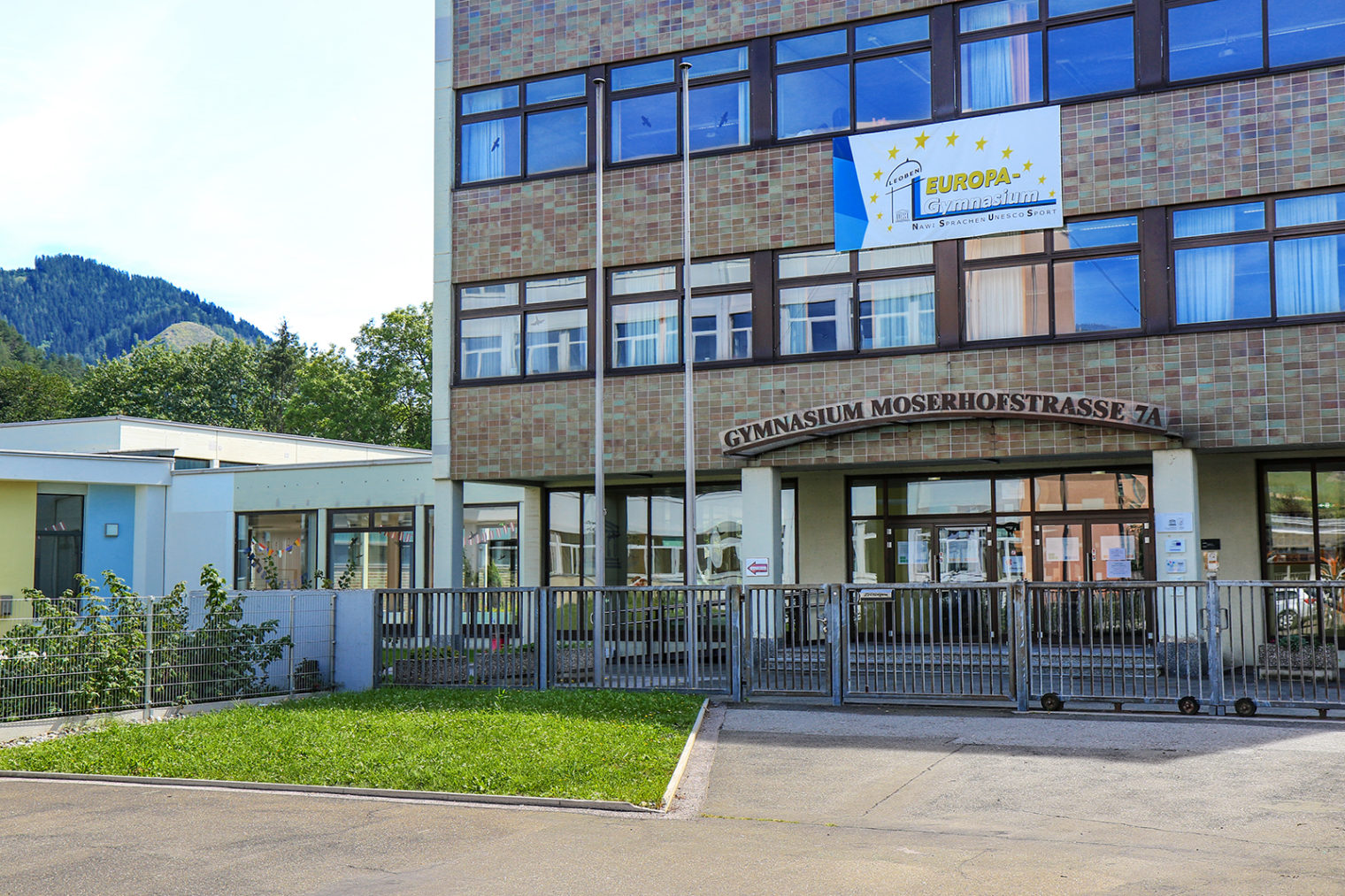 Exterior view of the Europa Gymnasium Leoben