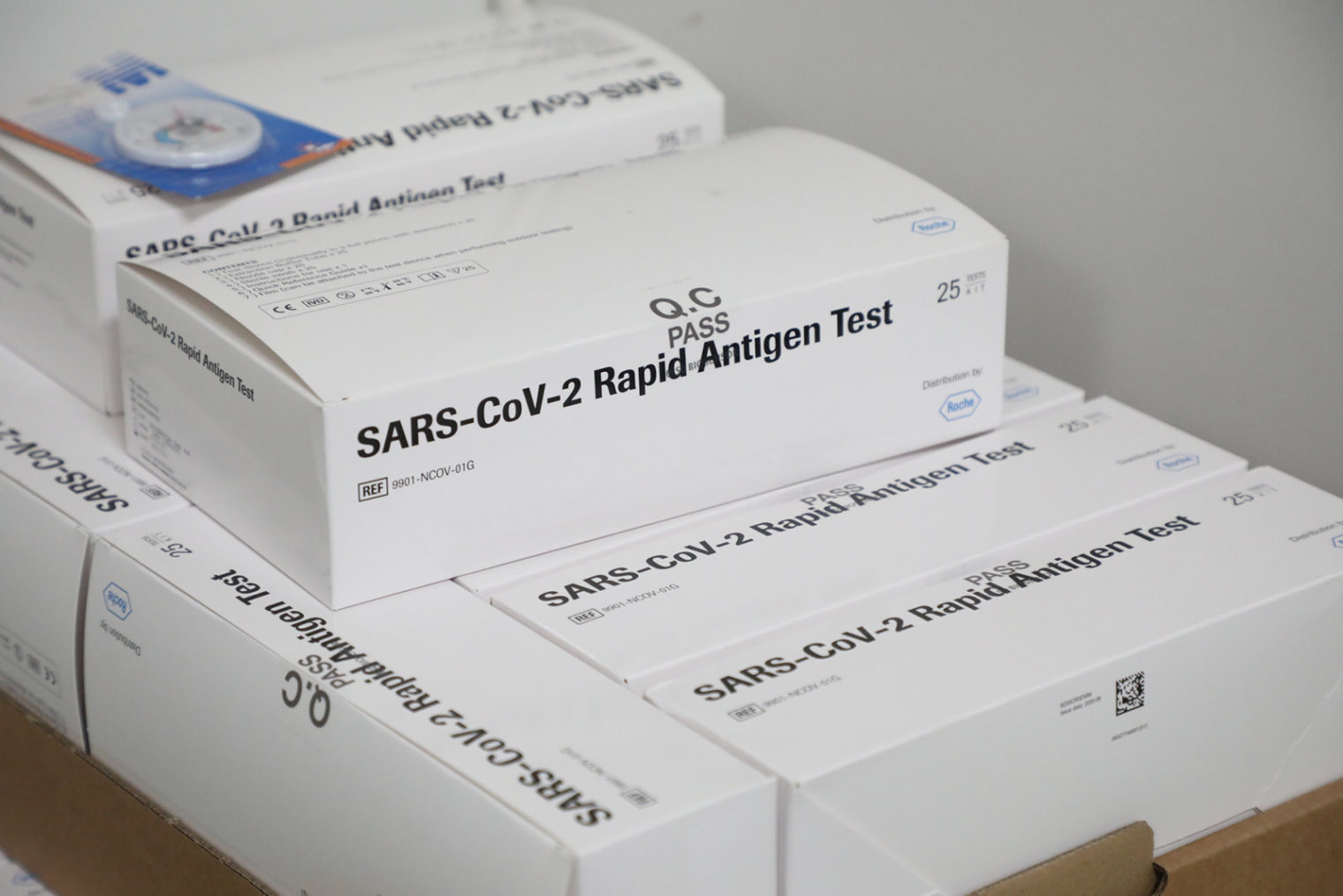 Verpackte Covid-19-Testkits