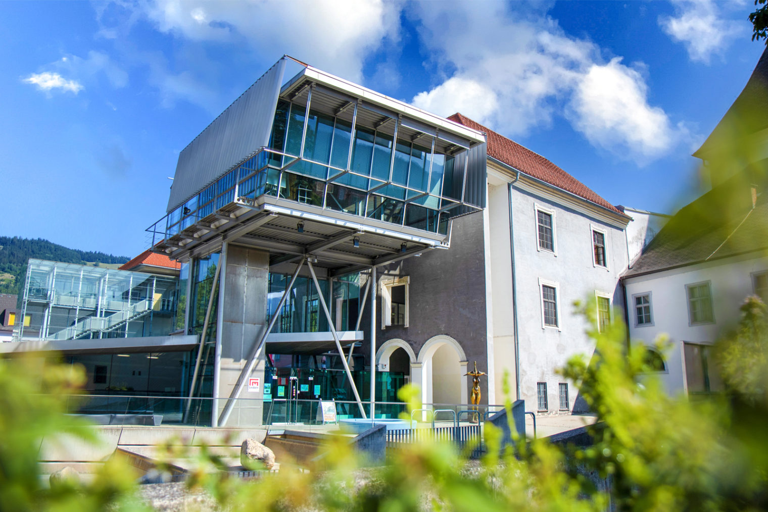 Front view of the Museum Centre Leoben