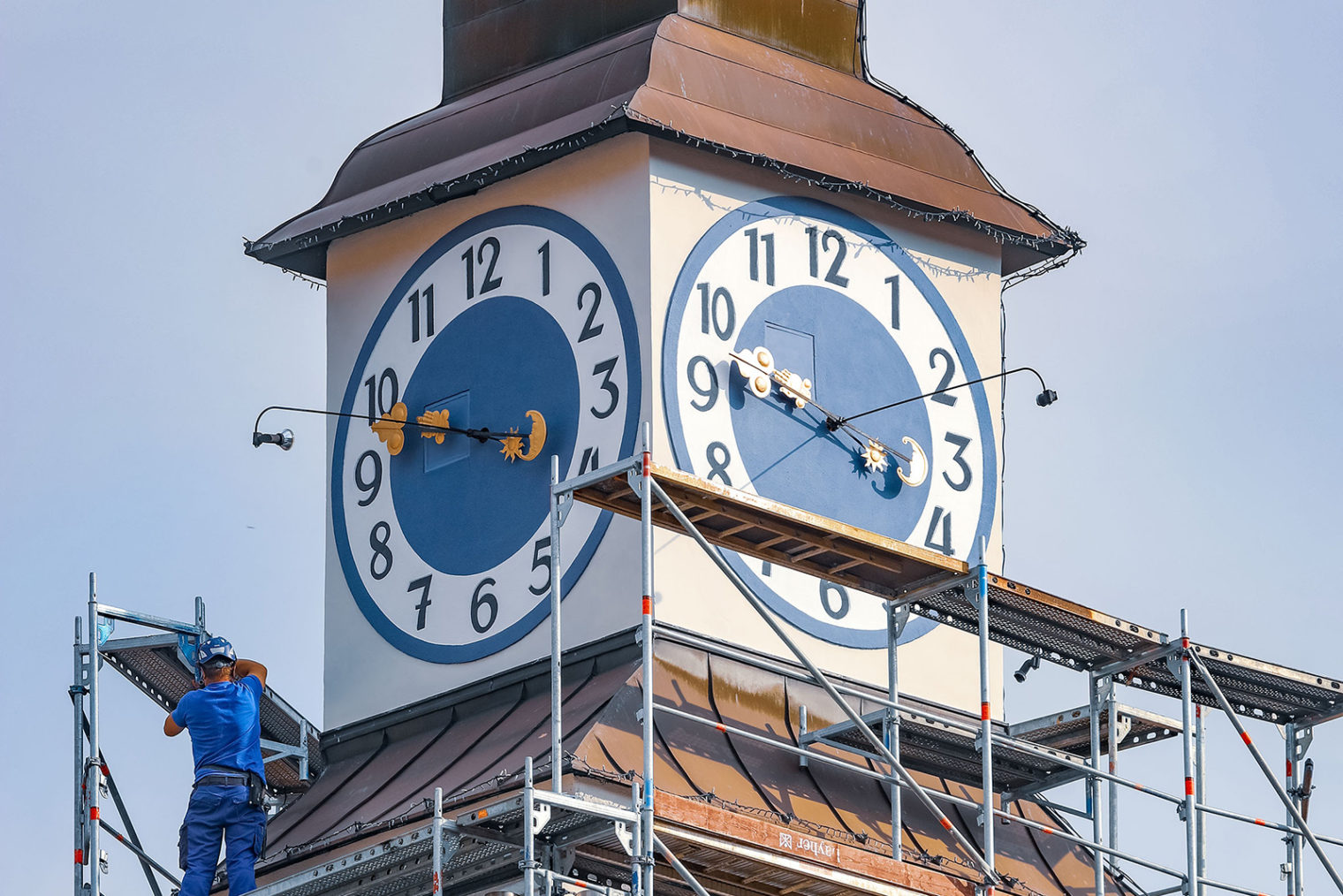 Uhrturm vom alten Rathaus Leoben