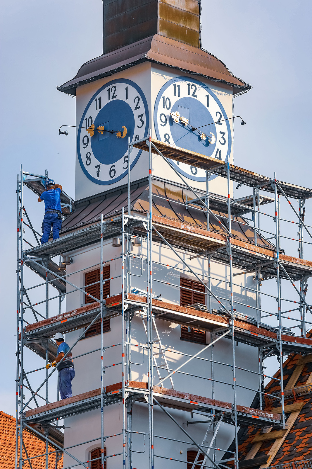 Uhrturm vom alten Rathaus Leoben