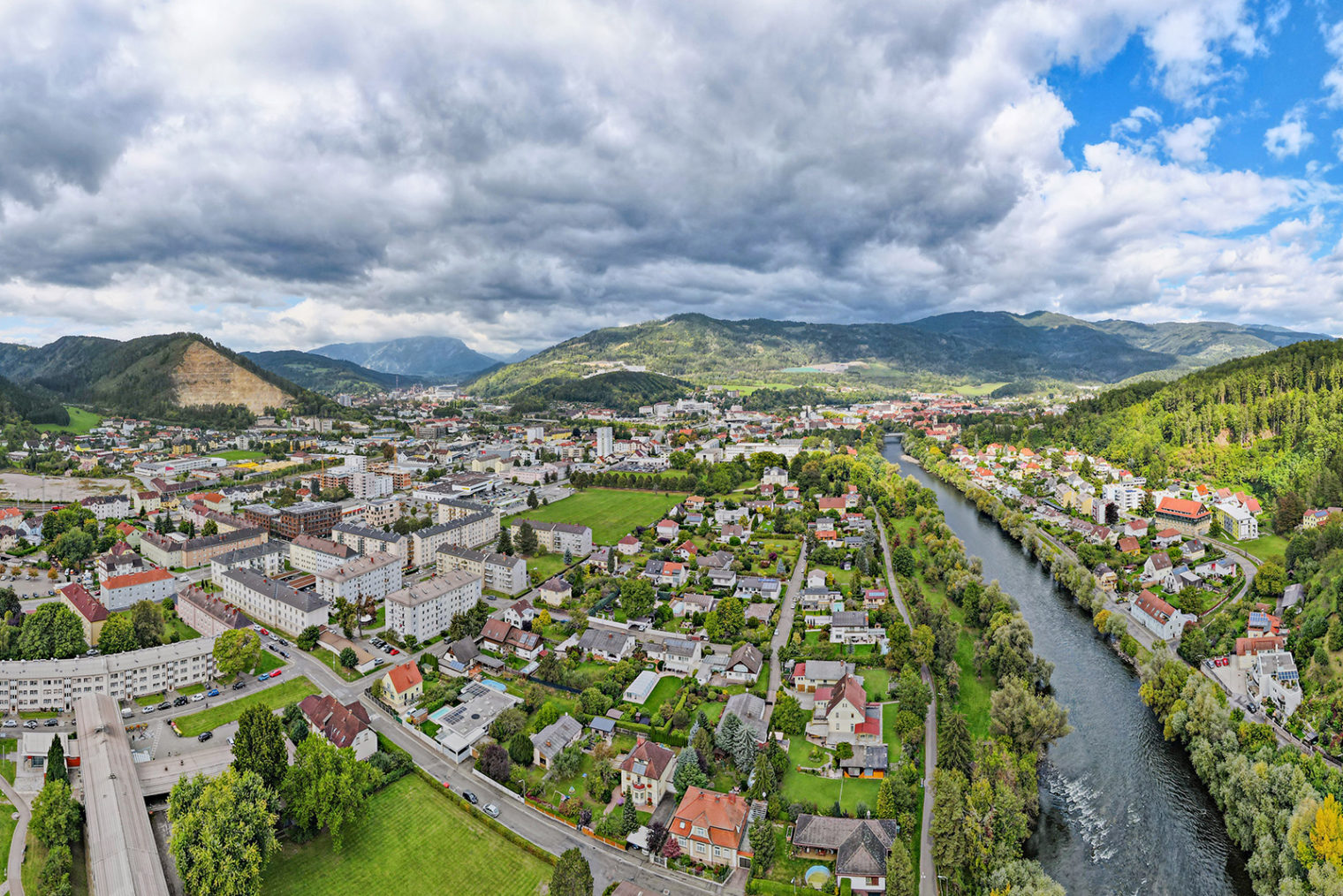 Luftaufnahme von Leoben