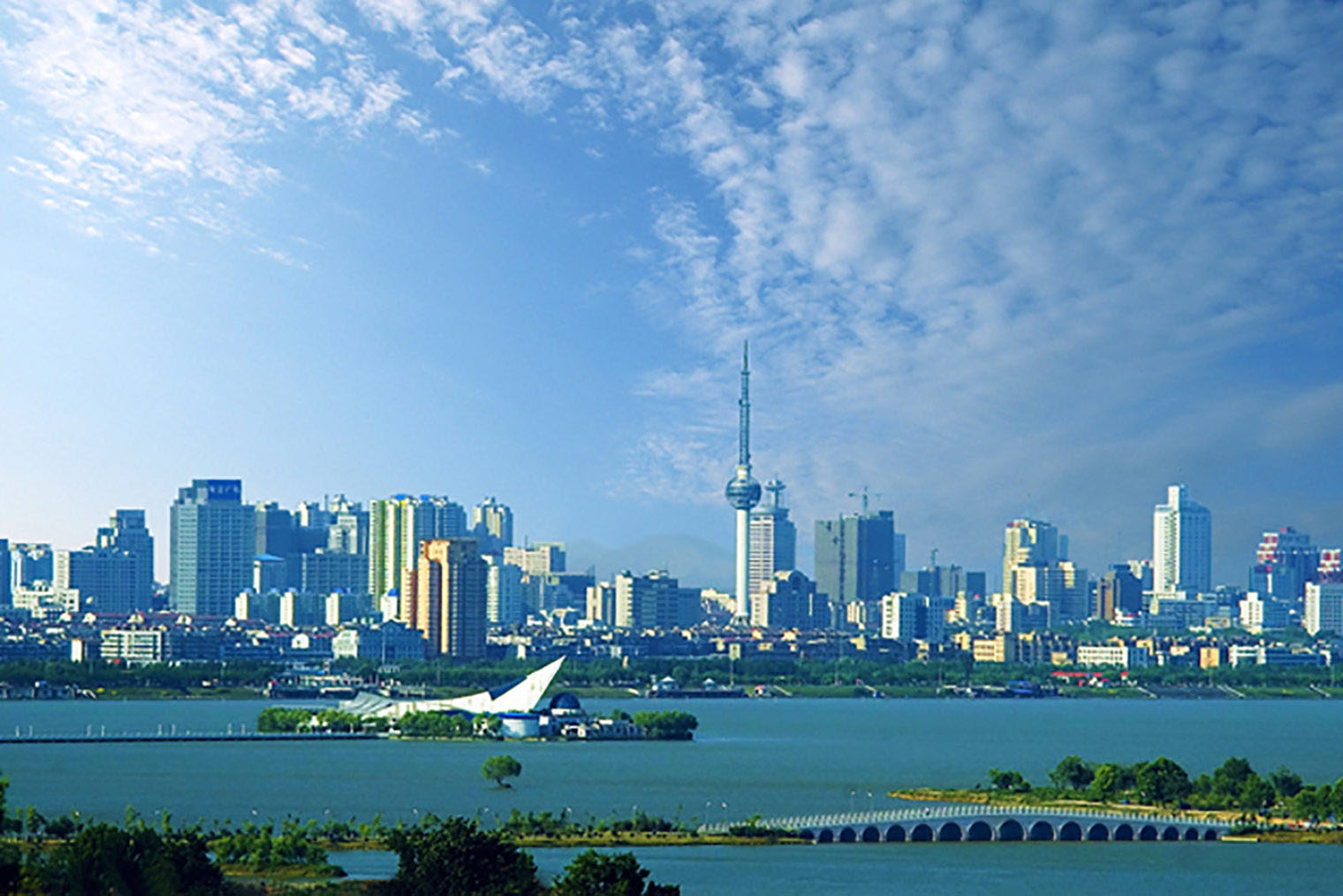 Twin city Xuzhou skyline