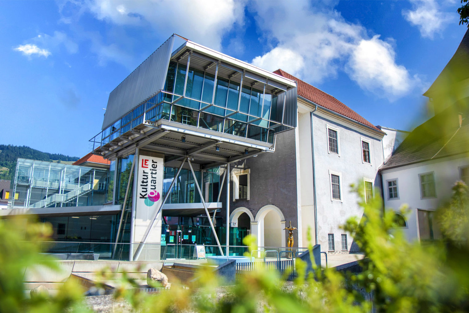 Front view of the Museum Centre Leoben