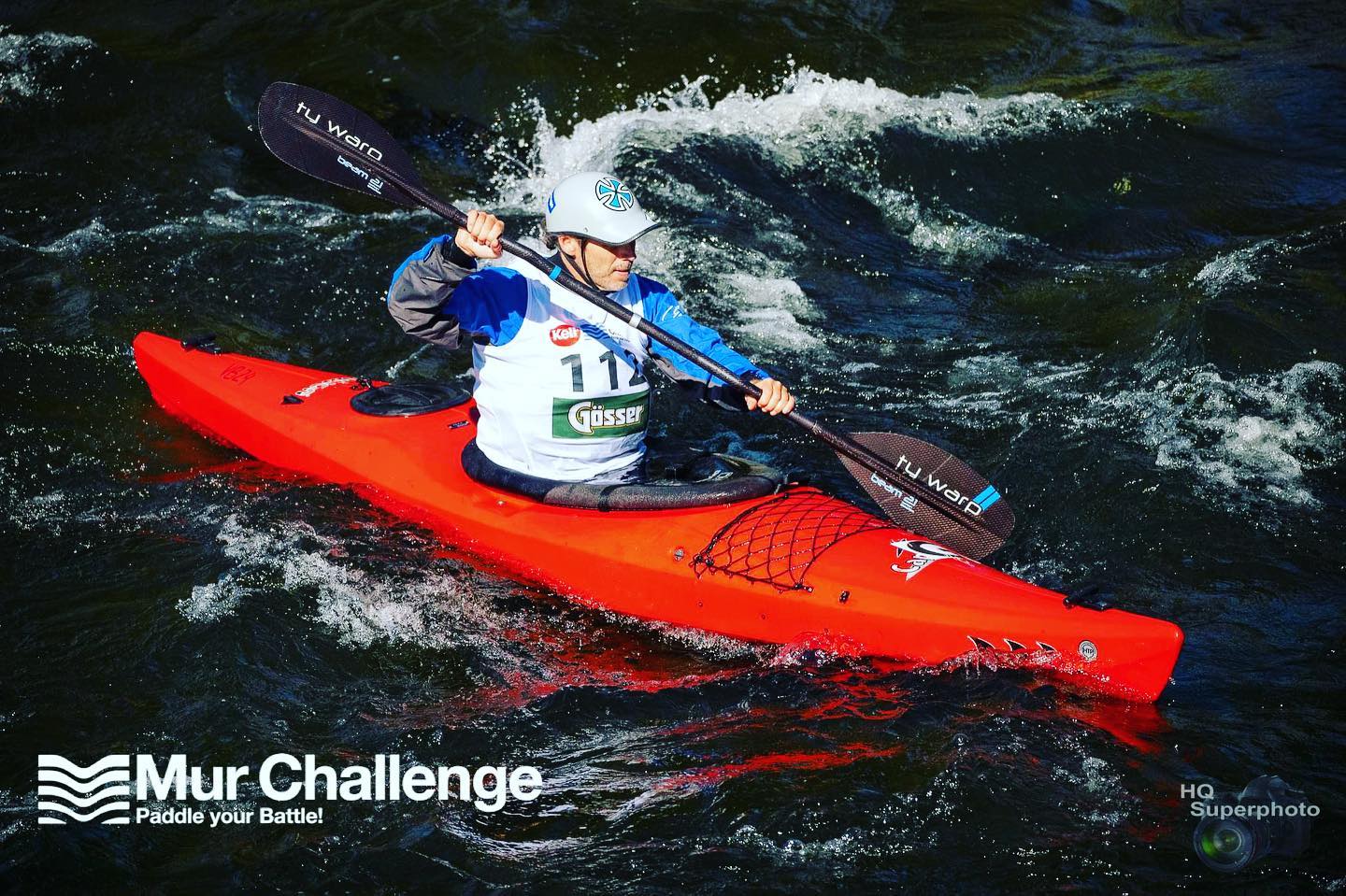 Kajak-Fahrer bei der Mur Challenge