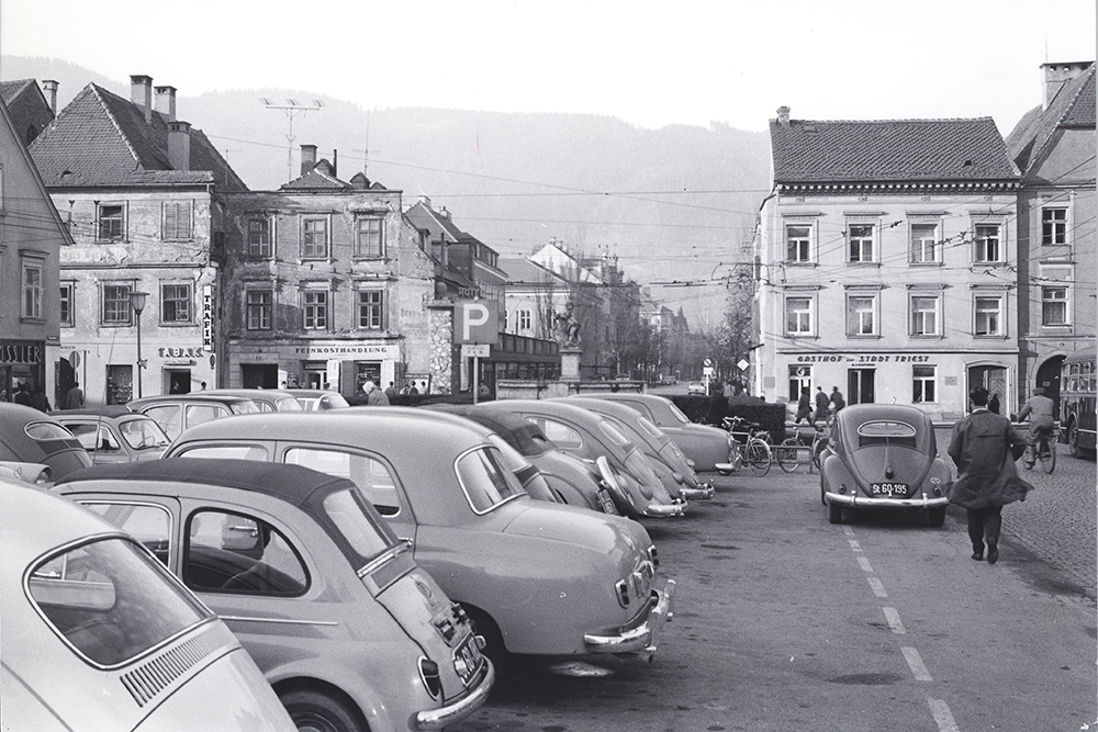 altes Bild von Leoben