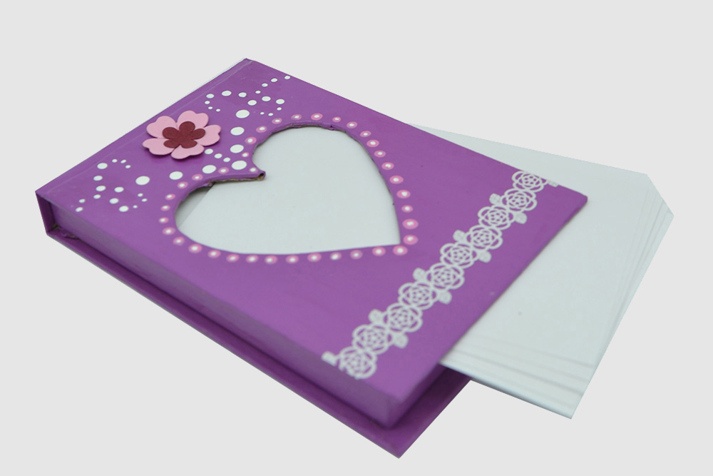 gebasteltes Notizbuch als Muttertagsgeschenk