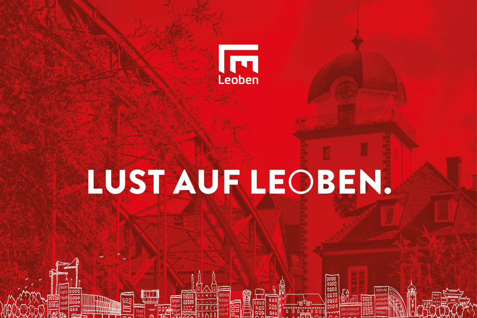 Cover des Leitbild-Folders der Stadt Leoben