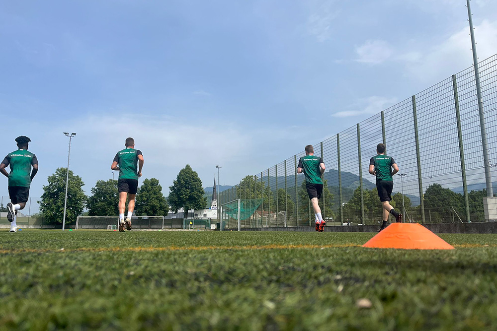 DSV Leoben Spieler beim Training