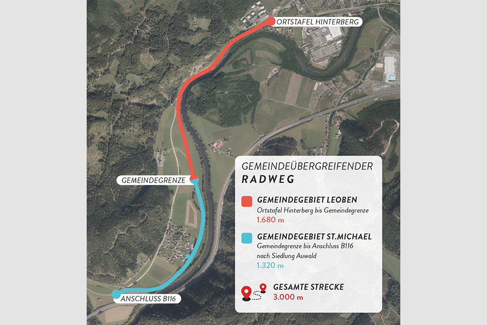 Baustellenmarkierung auf Karte