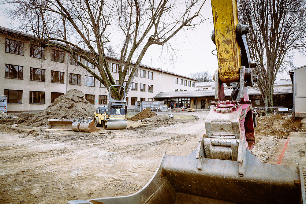 Bildungszentrum Baustelle außen