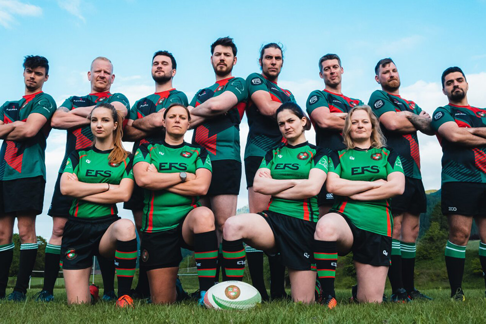Rugbysport Mannschaftsfoto