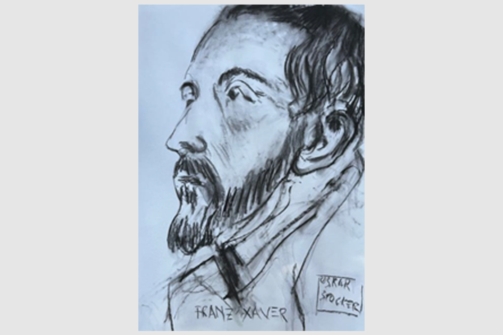 Gemaltes Porträt Franz Xaver