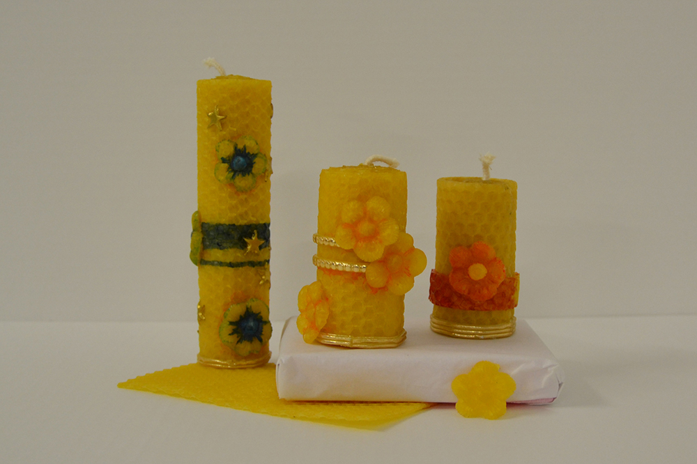 Gebastelte Kerzen