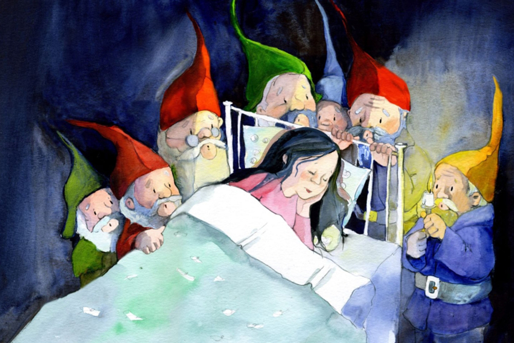 Schneewittchen mit den sieben Zwergen