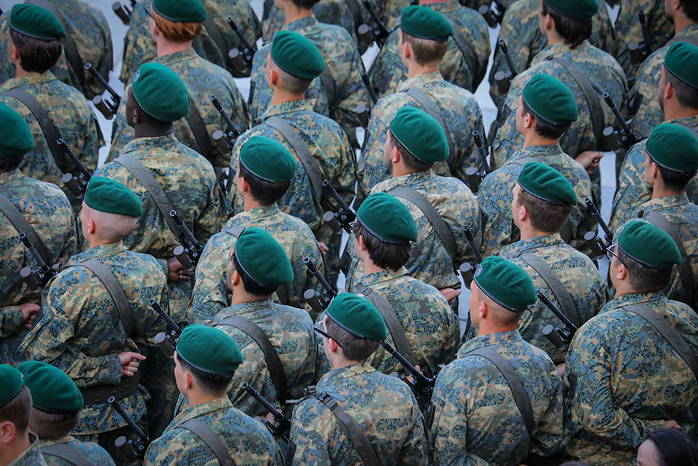 Bundesheer Rekruten bei der Angelobung
