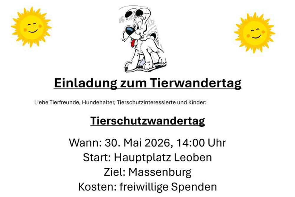 Einladung zum Tierwandertag