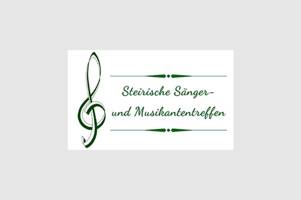 Logo Steirische Sänger- und Musikantentreffen mit großem Violinschlüssel