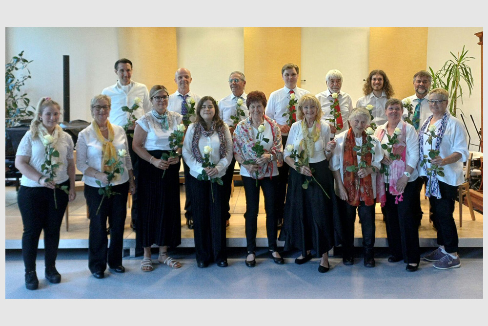 Gruppenfoto der Damen und Herren des Stadtchors Leoben